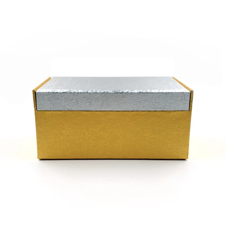 Gold And Silver Cardstock Perfume Gift Box2